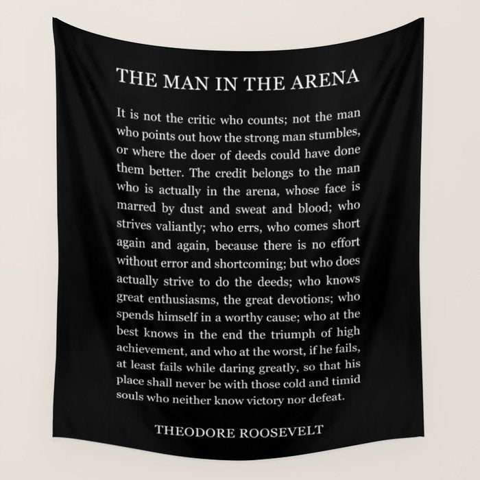 The-Man-In-The-Arena Wall Tapestry Gallery Image 1