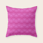 Pink neon bright geometric pattern Throw Pillow Gallery Image 1