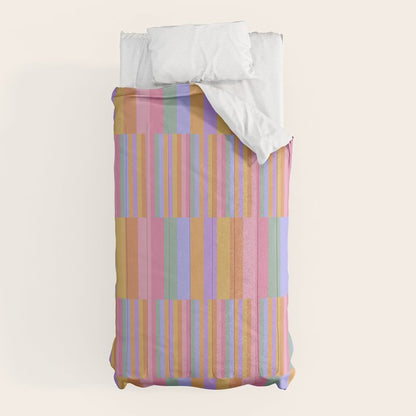 Mixed Stripes Pattern III 60s Rainbow Comforter Gallery Image 5