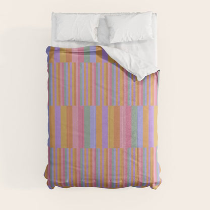 Mixed Stripes Pattern III 60s Rainbow Comforter Gallery Image 3