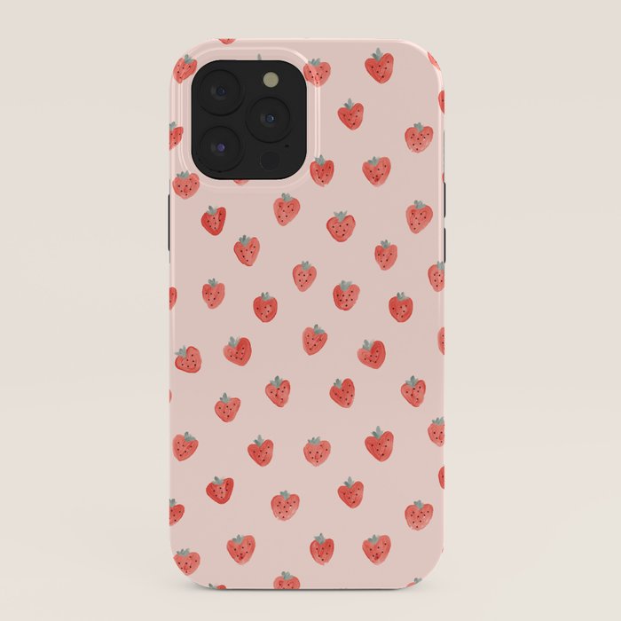 Strawberries on Pink iPhone Case Gallery Image 40