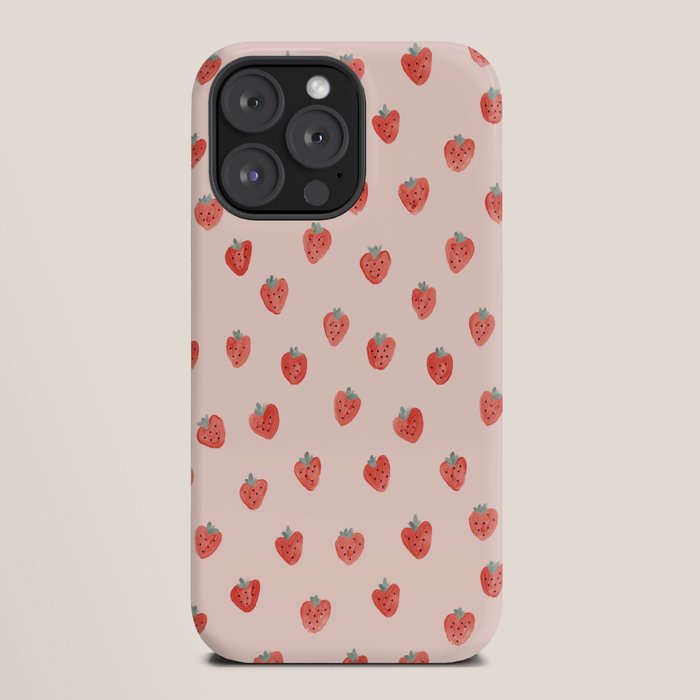 Strawberries on Pink iPhone Case Gallery Image 20