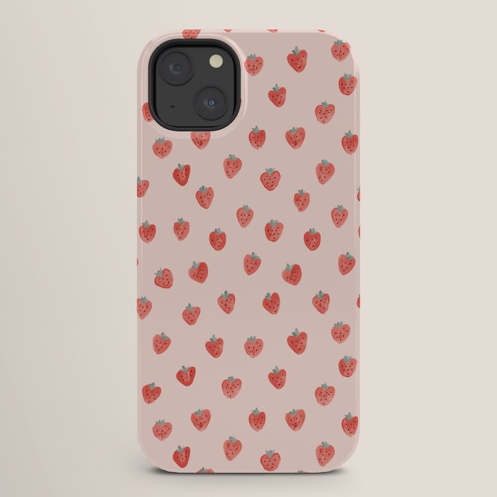 Strawberries on Pink iPhone Case Gallery Image 26