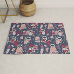 Hygge raccoon Rug Gallery Image 1