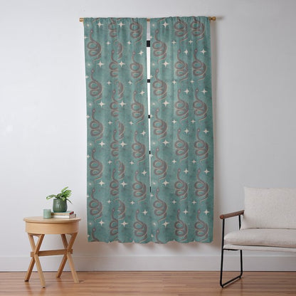 Slither - Green Window Curtain Gallery Image 9