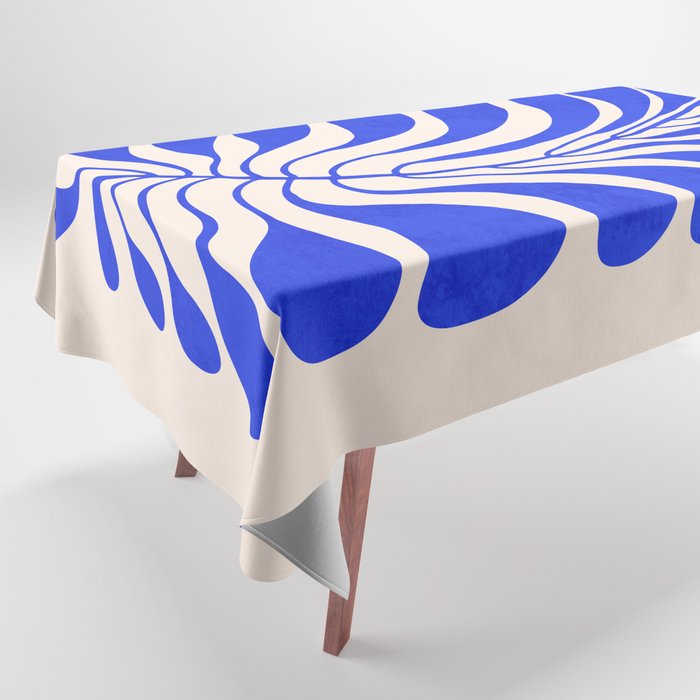 Electrik Blue Ferns: Matisse Edition Tablecloth Gallery Image 1
