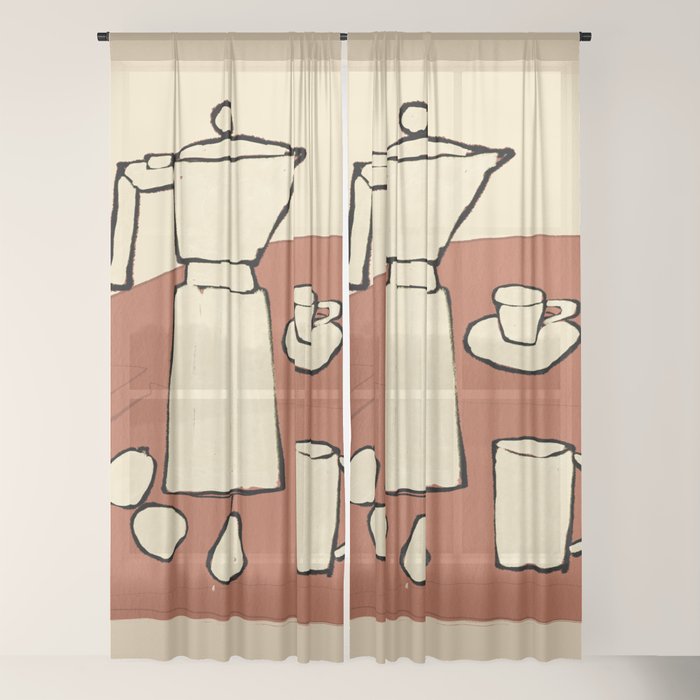 Coffee Time Window Curtain Gallery Image 18