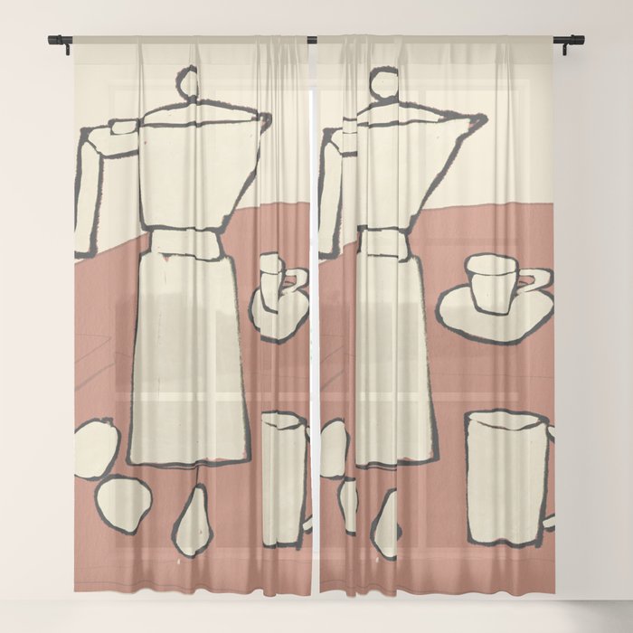 Coffee Time Window Curtain Gallery Image 17