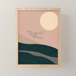 "Today I Will Find Peace Running Wild In The Chaos Of Things." Mini Art Print Gallery Image 1