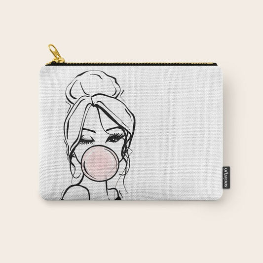 Bubble Gum Wink Carry All Pouch Gallery Image 1
