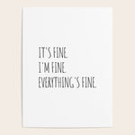 It's Fine I'm Fine Everything's Fine Poster Gallery Image 1