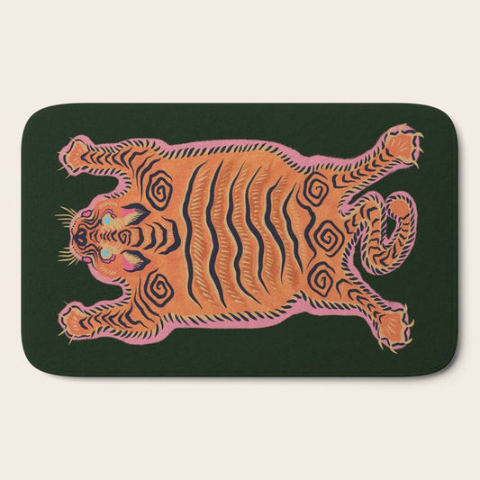 Wild Tiger Rug Bath Mat Gallery Image 2