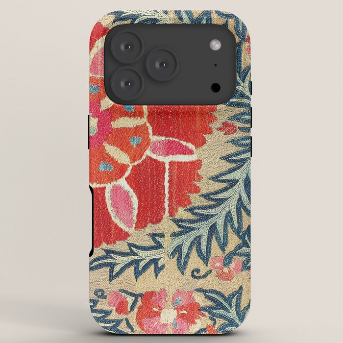 18th Century Suzani Fragment Print iPhone Case Gallery Image 7