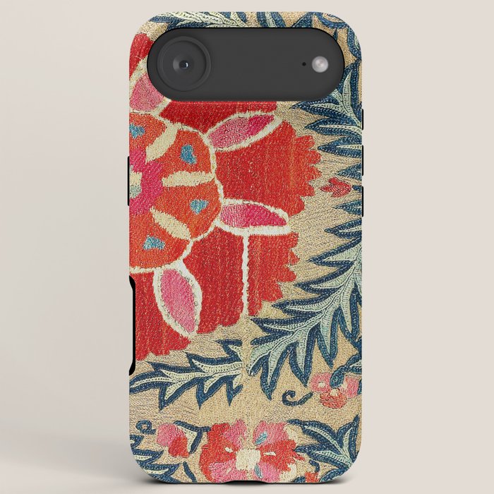 18th Century Suzani Fragment Print iPhone Case Gallery Image 6