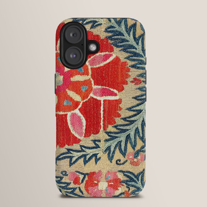 18th Century Suzani Fragment Print iPhone Case Gallery Image 13