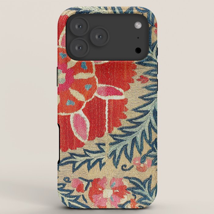 18th Century Suzani Fragment Print iPhone Case Gallery Image 8