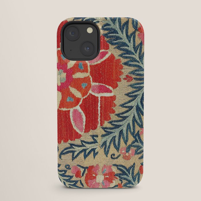 18th Century Suzani Fragment Print iPhone Case Gallery Image 25