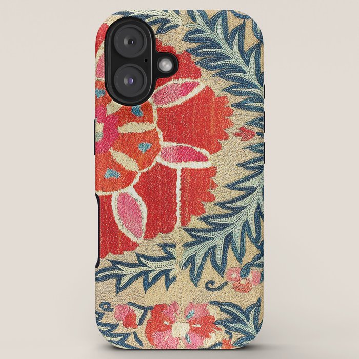 18th Century Suzani Fragment Print iPhone Case Gallery Image 5