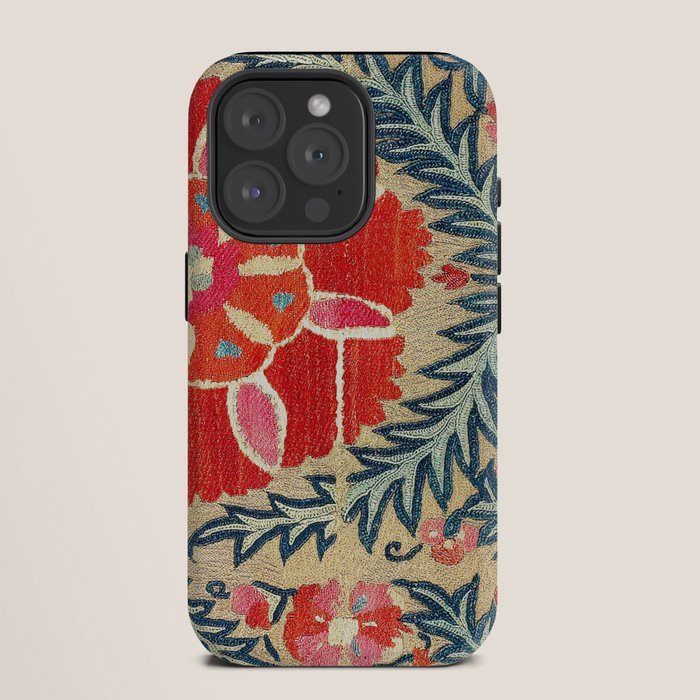18th Century Suzani Fragment Print iPhone Case Gallery Image 11
