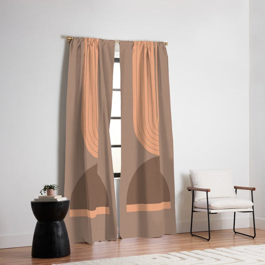 Abstraction_Balance_Round_Bohemian_Shape_Minimalism_001 Window Curtain Gallery Image 2