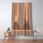 Abstraction_Balance_Round_Bohemian_Shape_Minimalism_001 Window Curtain Gallery Image 1