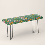 Colorful vintage flower garden art pattern Bench Gallery Image 1