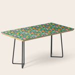 Colorful vintage flower garden art pattern Coffee Table Gallery Image 1