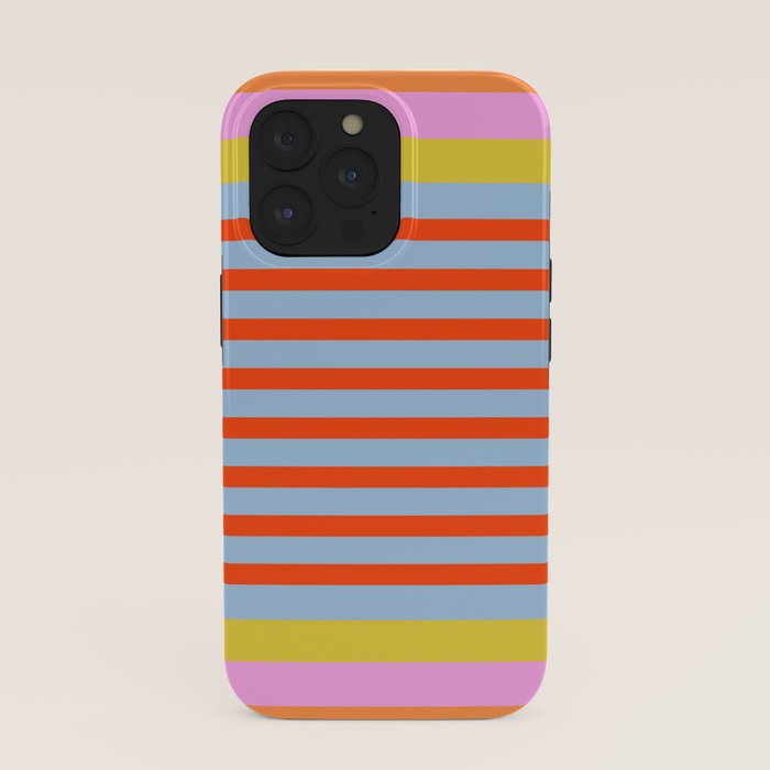 Bold Color Stripes Play Summer Bright Pattern 1 iPhone Case Gallery Image 39