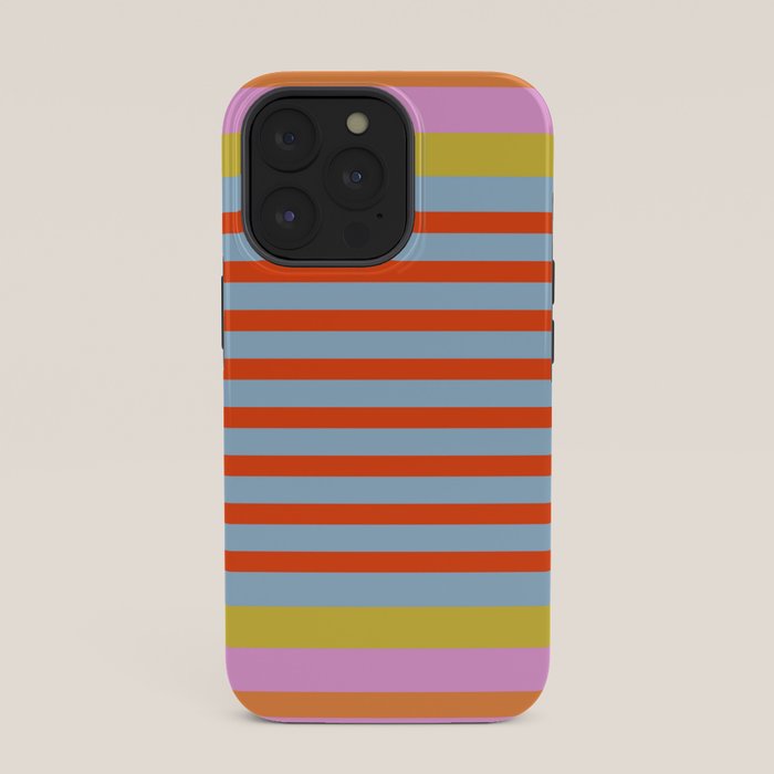 Bold Color Stripes Play Summer Bright Pattern 1 iPhone Case Gallery Image 35