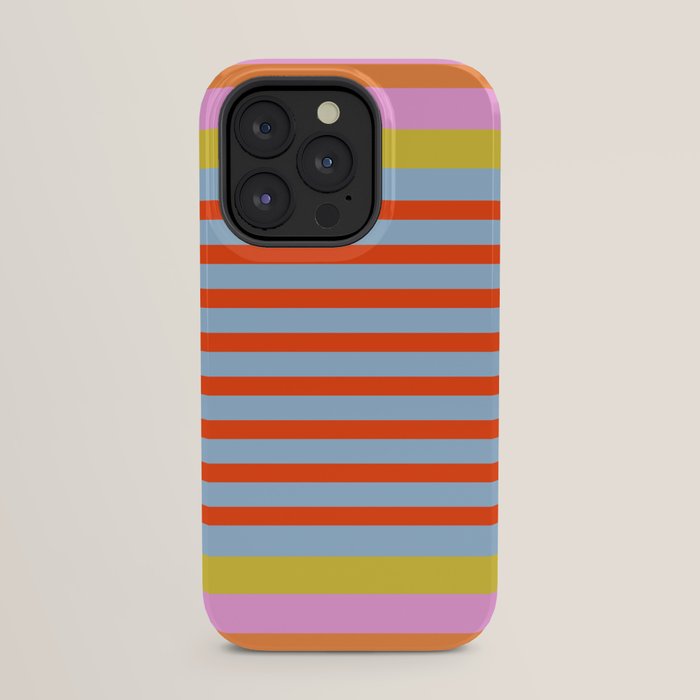 Bold Color Stripes Play Summer Bright Pattern 1 iPhone Case Gallery Image 31
