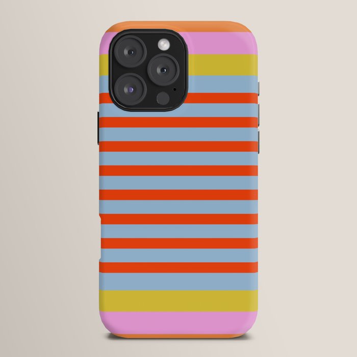 Bold Color Stripes Play Summer Bright Pattern 1 iPhone Case Gallery Image 16