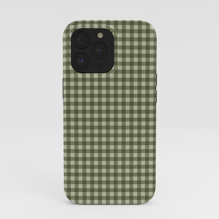 Gingham Plaid Pattern - Natural Green iPhone Case Gallery Image 39