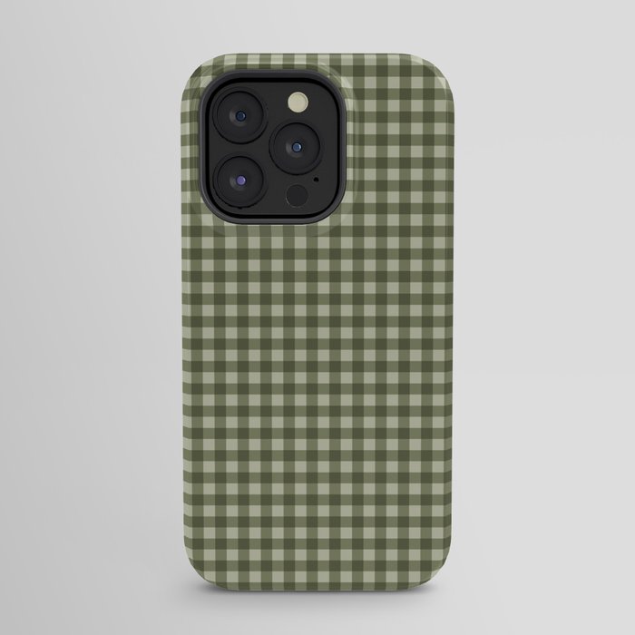 Gingham Plaid Pattern - Natural Green iPhone Case Gallery Image 23