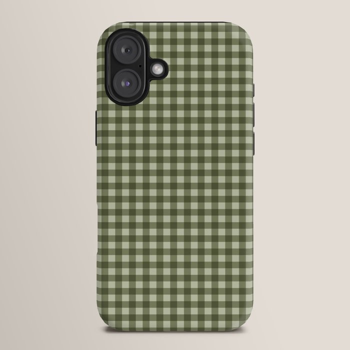 Gingham Plaid Pattern - Natural Green iPhone Case Gallery Image 14