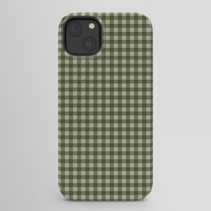 Gingham Plaid Pattern - Natural Green iPhone Case Gallery Image 22