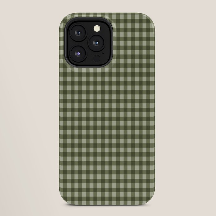 Gingham Plaid Pattern - Natural Green iPhone Case Gallery Image 28
