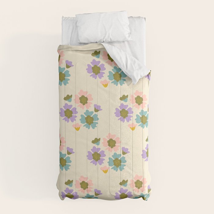 Blooming Flower - Cream Comforter Gallery Image 10