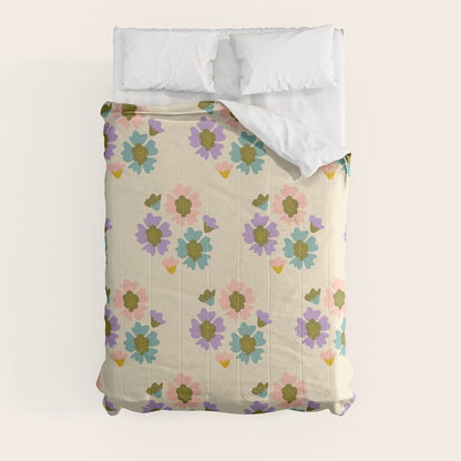 Blooming Flower - Cream Comforter Gallery Image 8