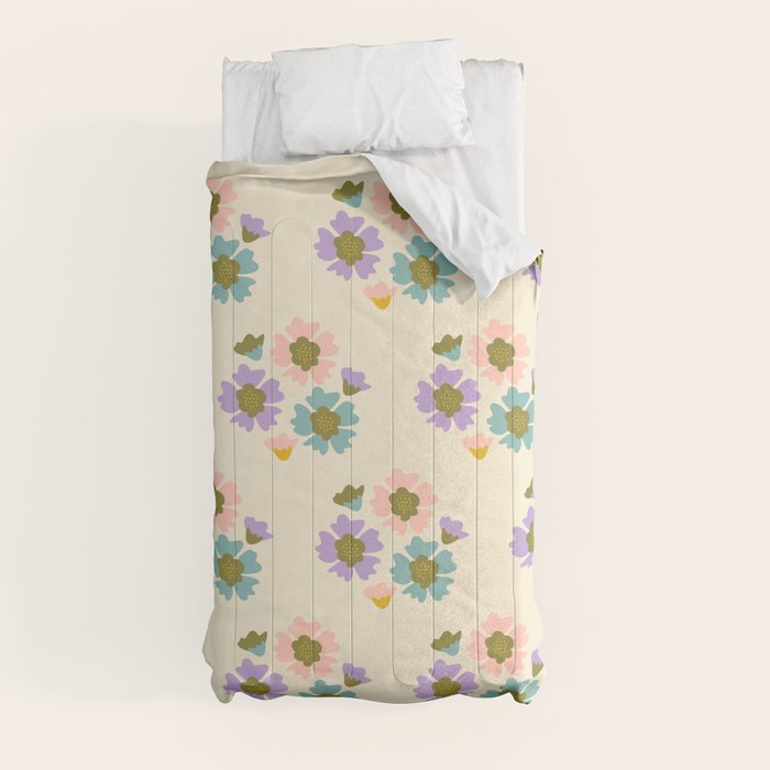 Blooming Flower - Cream Comforter Gallery Image 9