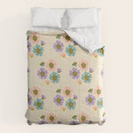 Blooming Flower - Cream Comforter Gallery Image 1