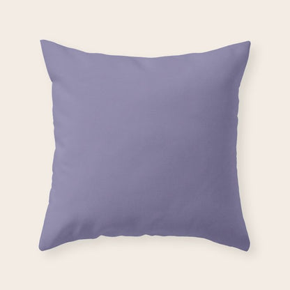 Neutral Lavender Purple Solid Color Throw Pillow Gallery Image 4