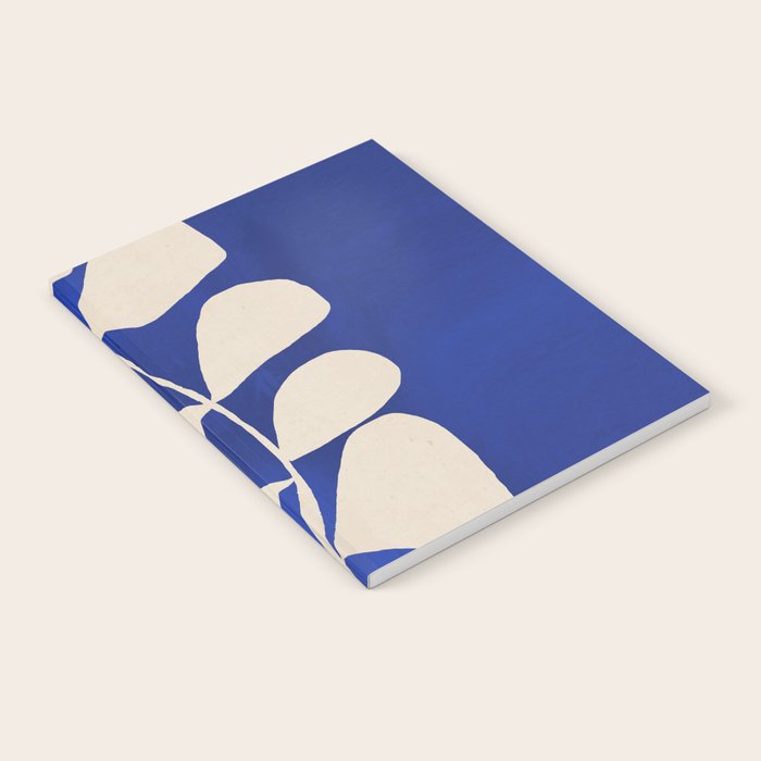 Abstract Minimal -Plant 3-2 Cobalt Blue Notebook Gallery Image 1