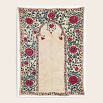 Shakhrisyabz Suzani Joynamoz Uzbekistan Floral Embroidery Print Poster Gallery Image 1