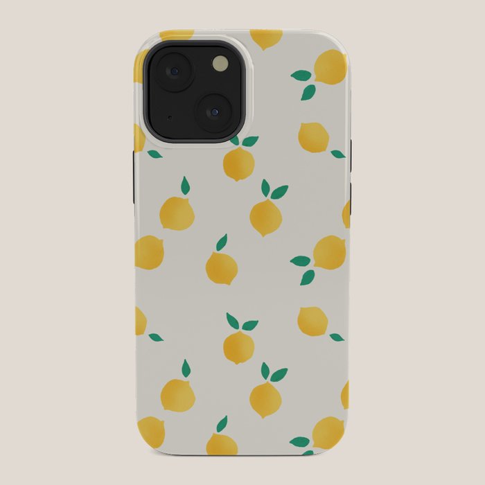Sunny Mediterranean Lemon Pattern Summer Coastal Vibes iPhone Case Gallery Image 34