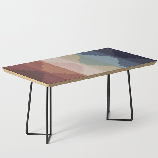 Geometric Aztec Pyramid Pattern III Coffee Table Gallery Image 1