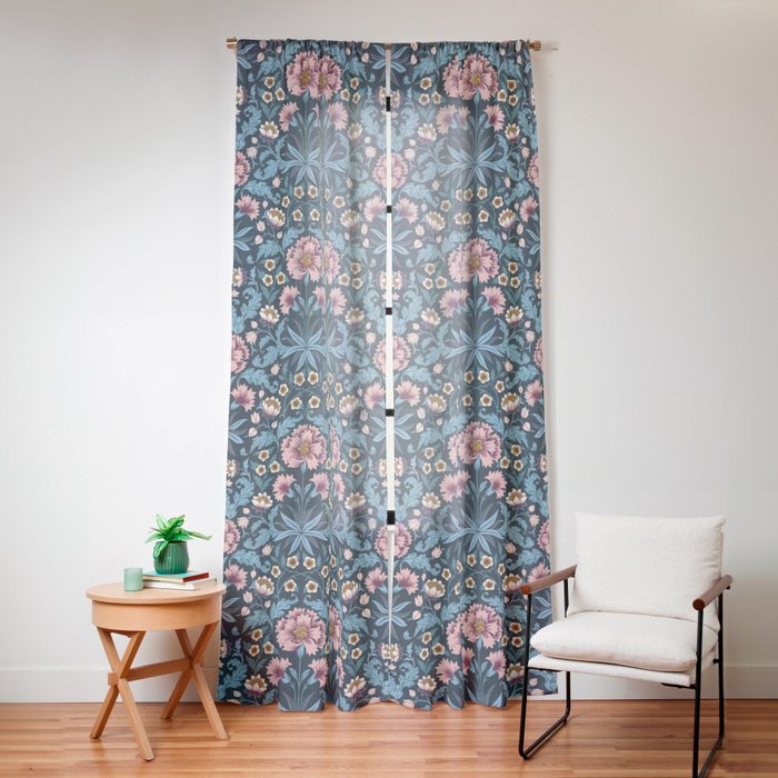Romantic Botanica - Carnation Window Curtain Gallery Image 12