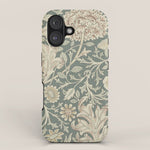 William Morris Vintage Double Bough Orkney Sage iPhone Case Gallery Image 1