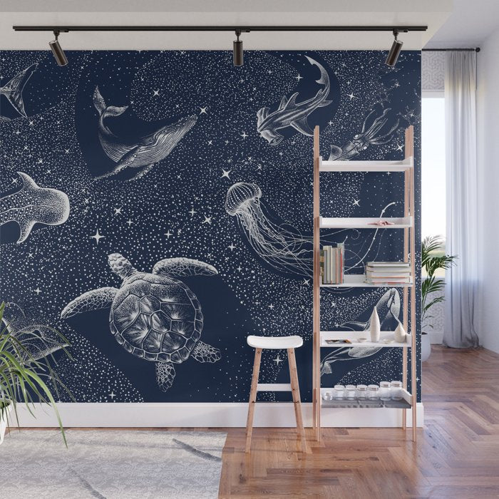 Cosmic Ocean Wall Mural Gallery Image 1
