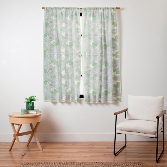 Green Geometric 1915 Hannah Borger Overbeck Window Curtain Gallery Image 15