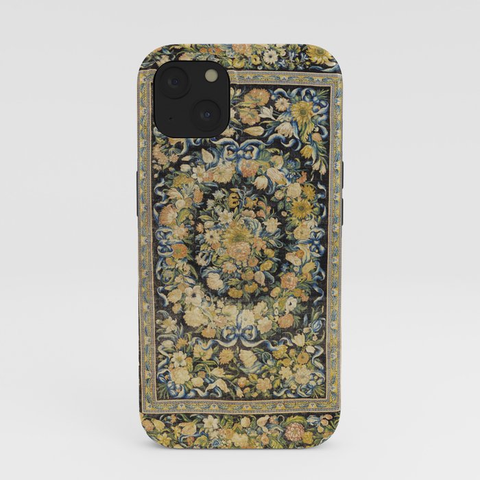 Louis XIV Savonnerie French Floral Carpet Print iPhone Case Gallery Image 37
